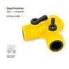 Pretul AD-2P, Conector "Y" plástico, válvula de cierre independiente, entrada