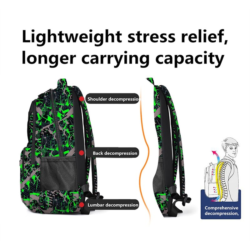 SUTMDO Casual Lightweight Backpacks for Boys & Girls, School Bookbags,