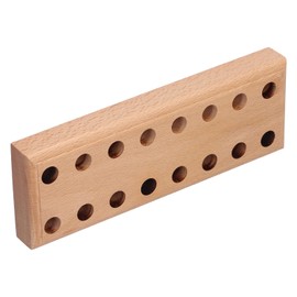 AKLOSIPY Plier Holder Stand - Pine Wood Display Rack with 6 Holes for Tools, Screwdrivers, and Plier Storage - Wooden Ter Rack for Efficient Organization