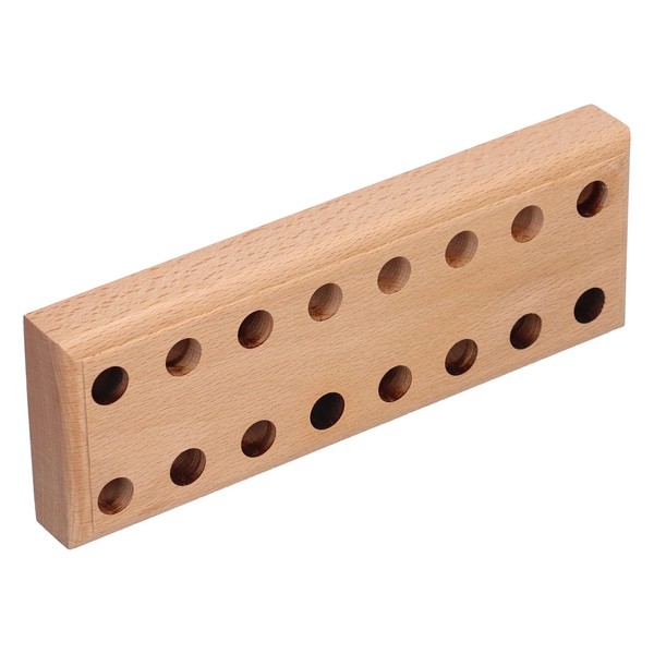 AKLOSIPY Plier Holder Stand - Pine Wood Display Rack with