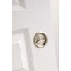 Kwikset 335-514 Round Privacy Pocket Door Lock Iron Black Finish