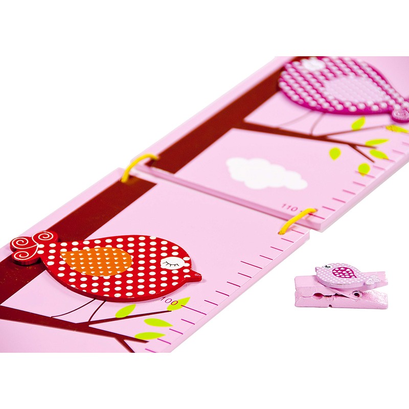 Height Growth Chart for Kids Baby Nursery or Bedroom (Pink