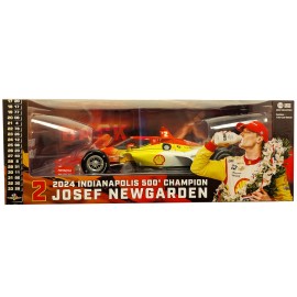 DCD Dallara 2024 Indianapolis 500 Champion Diecast Toy Josef Newgarden's IndyCar with Shell Oil Team Penske NTT IndyCar Series