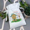 Azeeda 15cm 'Welcome to your New Home' Satin Drawstring Bag/Pouch