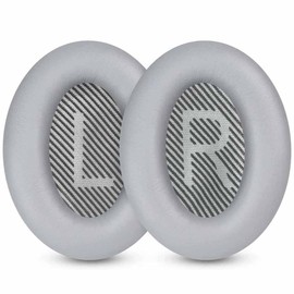 QC35 Ohrpolster QC35 ii Ohrpolster Ersatz Ohrpolster für Bose Quietcomfort 35/35ii/25/15, QC2 AE2/AE2i/AE2w, SoundLink/SoundTrue Around-Ear Kopfhörer, mit Premium Memory-Schaum & Proteinleder (Grau)