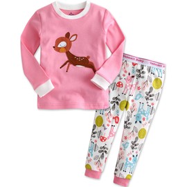 VAENAIT BABY Kids Boys Girls Sleepwear Pajama 2pcs Set Mini Bambi 3T/M