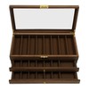 3-Tier Pocket Knife Display Case, 22 Compartments Pocket Knife Case