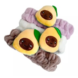 AGUAC 3 Aguacates Kawaii Bandas Sujetadoras Diadema Pasador Cuca