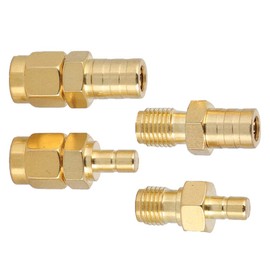 Car Radio DAB Antenna Adapter, 4 Types of Antenna Adapters RF Adapter, Radio Antenna SMB Adapter to SMA Plug RF Converter for Car Radio Antenna Compatible with DAB Car Radios