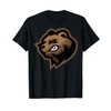 Cartoon Bear Head Mascot For Kids Angry Bear Design T-Shirt