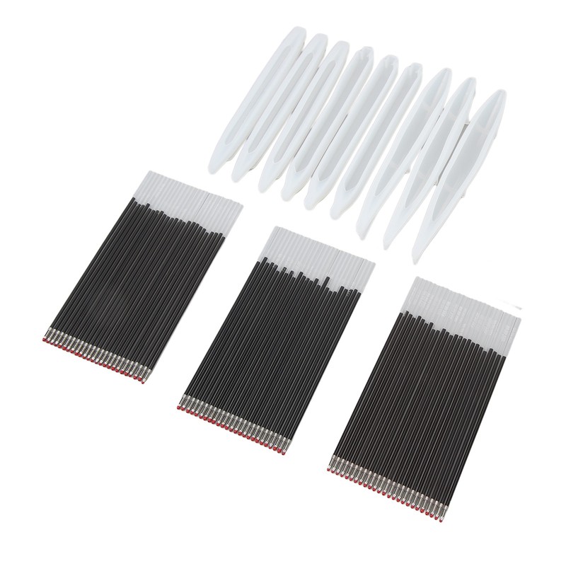 9Pcs Pen Resin Molds Silicone Smoothing Durable Easy Removal Ballpoint