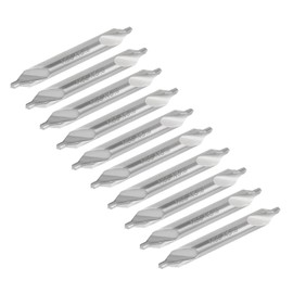 Accusize Industrial Tools No.3, 1/4 Inch x 7/64 Inch x 2 Inch H.S.S. Center Drill Bit, 10Pc 0530-0300X10