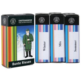 Original Crottendorfer Giant Incense Cones Set – Fragrances: Colourful Giants, Colourful Giant Mix, Colourful Giant Summer, Colourful Giant Winter – Quantity: 20 Pieces – Size: XL – Made in Germany