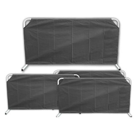 yuanclllp Pickleball Divider Table Tennis Baffle, 5LB Heavy Duty Ping Pong Field Fence Surround Barrier Block for Basketball or Badminton Court, 56" Wx 30" H Oxford 420D Black (4 PCS)