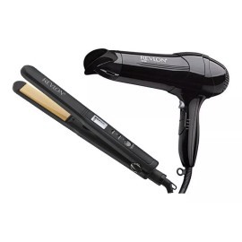 Revlon Combo Revlon Secadora + Alaciadora Turbo 1875w Ceramica