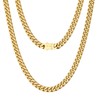 VEXXS Cuban Link Chain,18K Real Gold Plated
