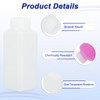 PATIKIL Reagent Bottles, 10 Pcs 120ml HDPE Narrow Mouth Square