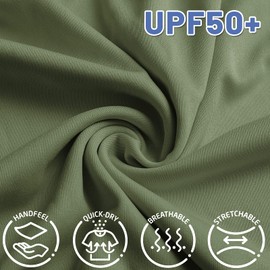 MIER Men's Lightweight UPF 50+ Sleeveless Bodybuilding Tank Tops Breathable Fishing Hiking Shirts UV-Proof Ultralight Workout Muscle Tee Olive S