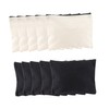 BIUDECO 10pcs Cotton Zipper Storage Bag Canvas Tote Bag Drawstring