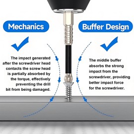 9PCS High-Magnetic Screwdriver Drill Bit Set, Anti-Slip Magnetic Electric Screwdriver Set(25 50 65 70 75 90 100 120 150mm)for Electric & Hand Screwdrivers, Anti-Slip Precision Bits with Enhanced Grip