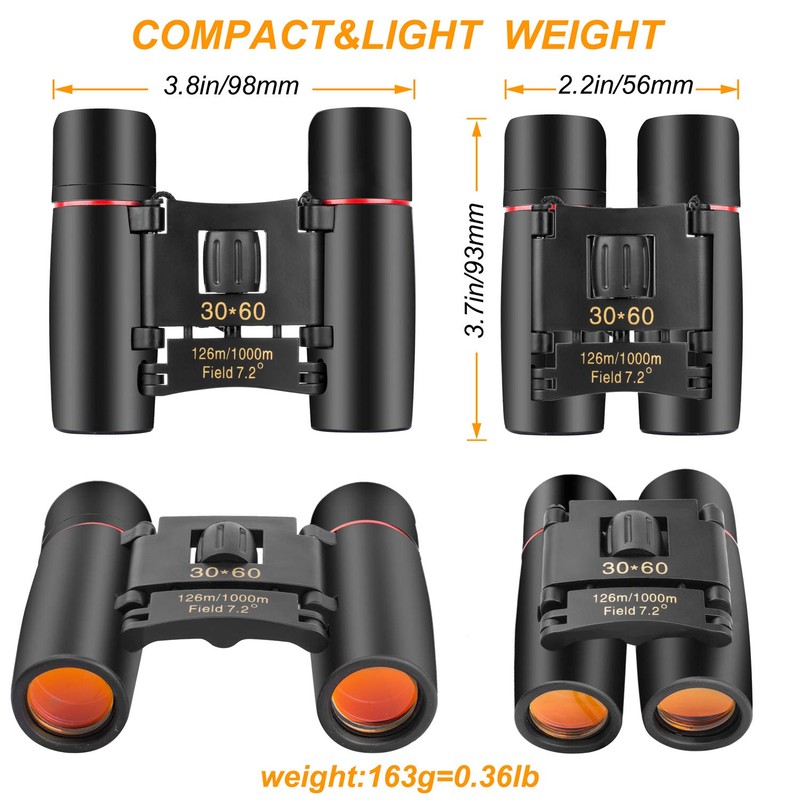 ANDSTON 30 x 60 Small Binoculars Compact for Adults Kids,