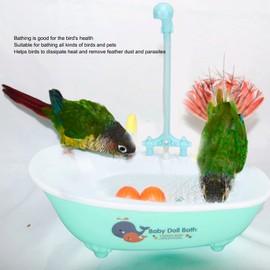 Bird Bathtub, Multifunctional Electric Automatic Bathtub with Faucet, Suitable for Budgerigars, Lovebird, Cockatiel, Pyrrhura Molinae and Other Birds