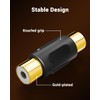 VCE 6-Pack Gold Plated RCA Female to RCA Female Coupler,Compatible