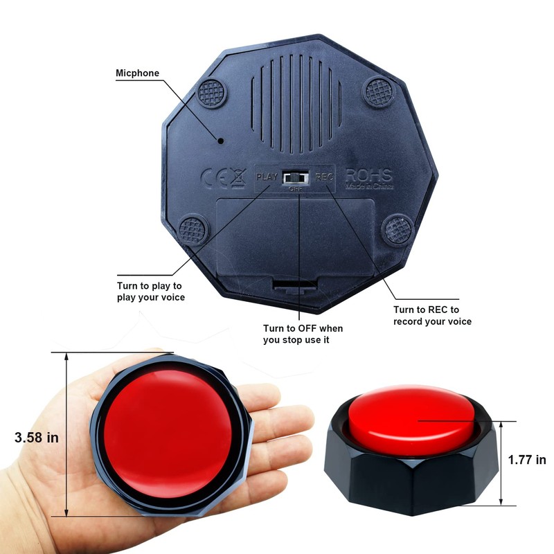 ANLIKY Dog Communication Sound Buttons with Mat, 30 Scene Training