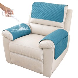 GYHH Sofa Armrest Cover, Headrest Cover for Recliner Chair Arm Cover,Armchair Slipcover Nonslip Quilted Furniture Protector for Pets Leather Sofa Couch