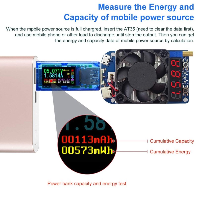 USB Tester Voltmeter USB Power Meter USB Multimeter Voltage and