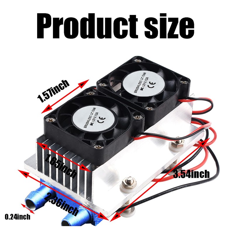 144W Semiconductor Refrigeration Cooler Kit - DIY Peltier Cooler 12V