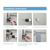 Adjustable Bathroom Towel Rack JSVER SUS304 Stainless Steel Towel Rack,