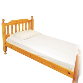 Homecraft PVC Single Waterproof Mattress Protector, Clear and Fitted Elasticated Incontinence Protection Mattress, Sheet Securely Fits To Bed, For Children & Adults (Eligible for VAT relief in the UK)