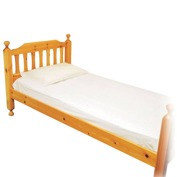 Homecraft PVC Single Waterproof Mattress Protector, Clear and Fitted Elasticated