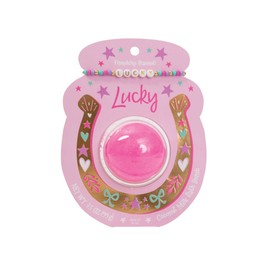 CAIT + CO "Lucky Bath Bomb & Friendship Bracelet Gift Set Coconut Milk Scented Bath Fizzle (3.5 oz) with Beaded LUCKY Bracelet - Fun & Inspirational Gift for Teens, Women, Ages 12+