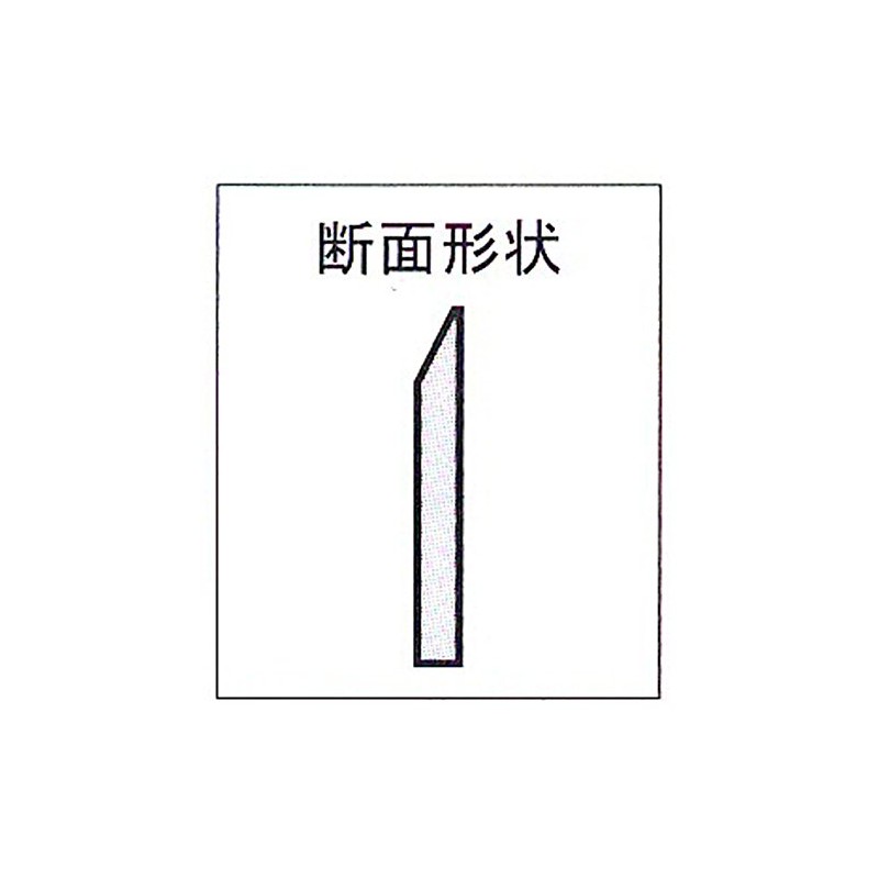 Niigata Seiki SK B-A200 Straight Edge, Bevel Shape, 7.9 inches
