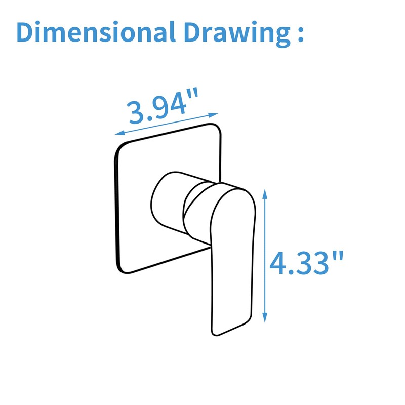 Shower Valves Wall Mount Shower Faucet Rough-In Valve Bathroom Trim