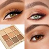 9-Color Eyeshadow Palette – Nude Pink & Brown Tones, Matte