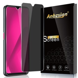 Anbzsign 2 Pack for T-Mobile Revvl 8 Pro Privacy Tempered Glass Screen Protector, 9H Anti Spy Private Film, Anti-Scratch, Case Friendly For T-Mobile Revvl 8 Pro 5G (2025).