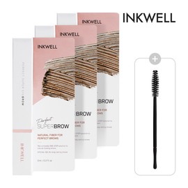 Inkwell (현대홈쇼핑)잉크웰 퍼펙트 슈퍼브로우 (6ml X 3개  스크류 브러쉬 1개) (Ink Well) Perfect Super Brow (6ml x 3 pcs, 1 screw brush)