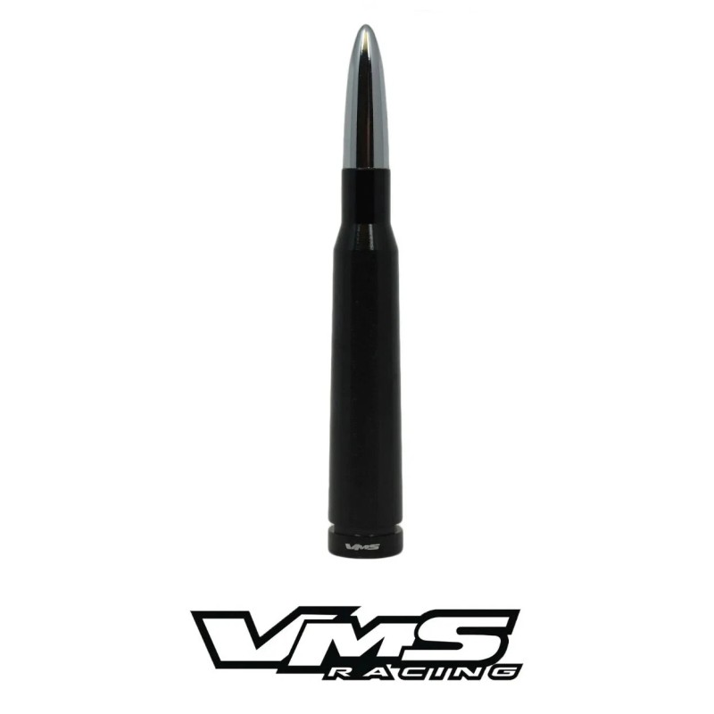 VMS Black and Chrome Bullet Antenna For Ford F150 F250