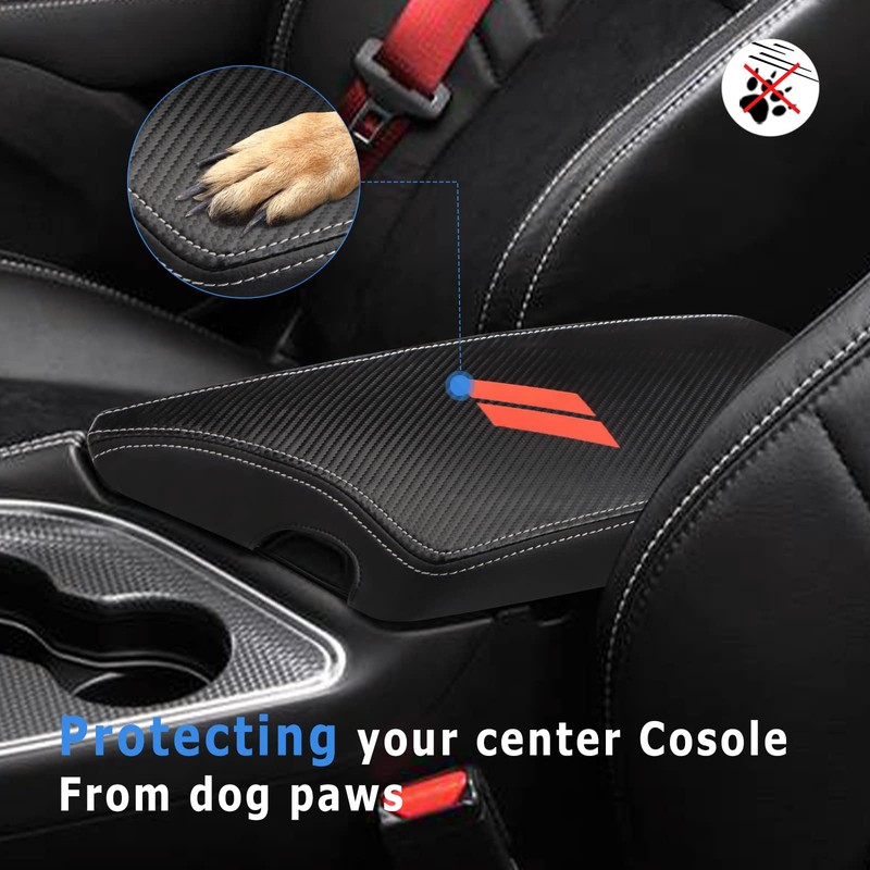 INTGET Car Center Console Armrest Cover for 2023 2022 Dodge