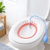 Foldable Sitz Bath Basin for Toilet Seat – Portable Plastic