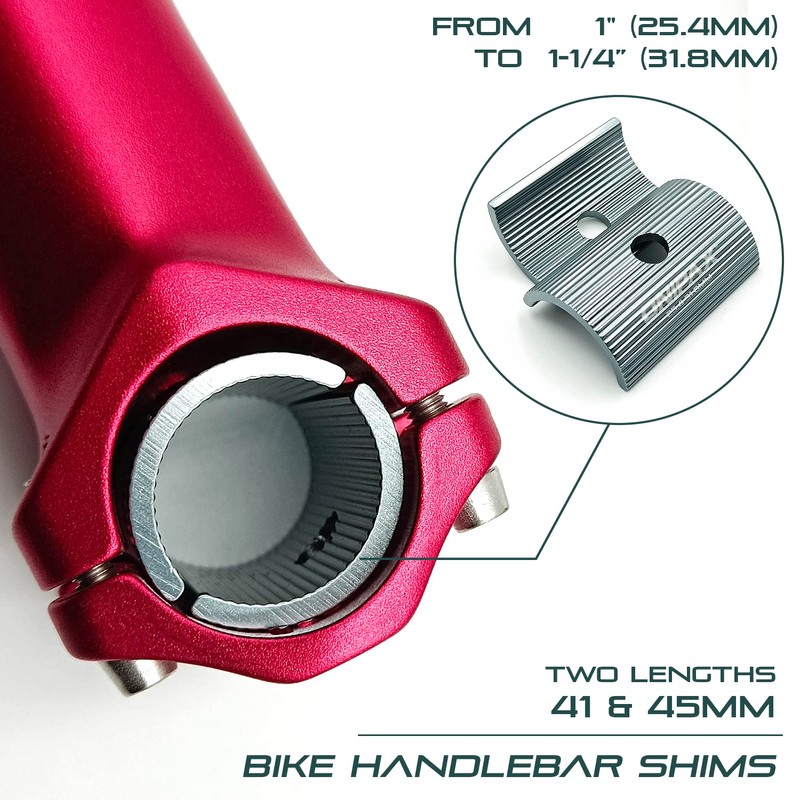 ONIPAX Bike Handlebar Shim 1" to 1-1/4”/ 25.4 to 31.8