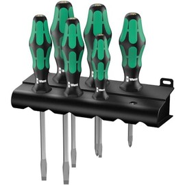 Wera 334SK 350SK Vera Tool Hexagonal Shaft Phillips Slotted Screwdriver Set