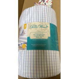 Pioneer Woman The Pioneer Woman Wildflower Toss Stripe Full Size Cotton Sheet Set 4 Piece New