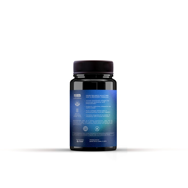Prime Balance Hydrolyzed Multi-Collagen Night Complex – 2-Month Supply –