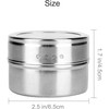 MIZOXY Magnetic Spice Jars 12-Pack, Stainless Steel Containers with Clear