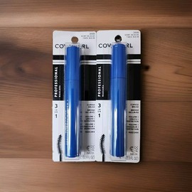 COVERGIRL 2x CoverGirl Professional 3-in-1 Curved Brush Mascara  200 Very Black , 0.3 oz