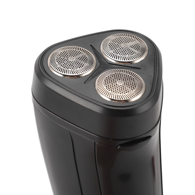 Electric Beard Trimmer 3 Floating Heads Rechargeable Precise Cutting Cordless